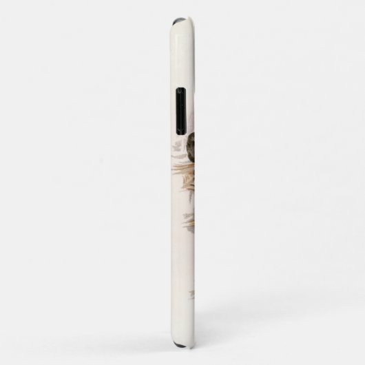  Edwardian Lady Fox Mode Illustratie Case-Mate iPhone Case (Achterkant/rechts)