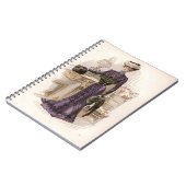  Edwardian Lady Fox Mode Illustratie Notitieboek (Linkerzijde)