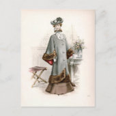 Edwardian Lady in een mooie  Mode Briefkaart (Voorkant)