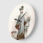 Edwardian Lady in een mooie  Mode Grote Klok (Hoek)