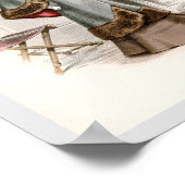 Edwardian Lady in een mooie  Mode Poster (Hoek)