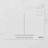 Edwardian Lady in Wedding Gown Mode Briefkaart (Achterkant)