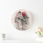 Edwardian Lady in Wedding Gown  Mode Grote Klok (Huis)