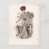 Edwardian Lady met  Mode van de overgrote meerderh Briefkaart (Voorkant)