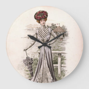 Edwardian Lady met Mode van de overgrote meerderh Grote Klok