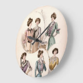 Edwardian Lady  Mode Illustratie Grote Klok (Hoek)