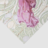 Edwardian Lady, Peacock met het schrijven van weef Tissuepapier (Detail)