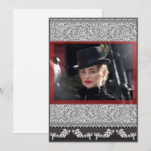 Edwardian Note Kaart (Voorkant / Achterkant)