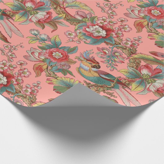 Edwardian Parrot ~ Duchess Cadeaupapier (Hoek)