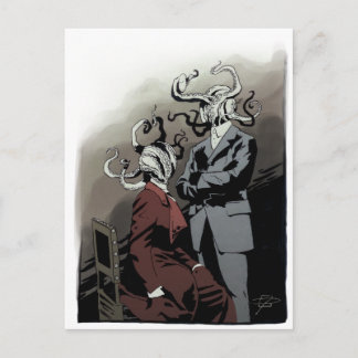 Edwardian Tentacled Couple Briefkaart