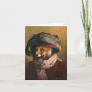 Edwardian Vixen Greetings Kaart