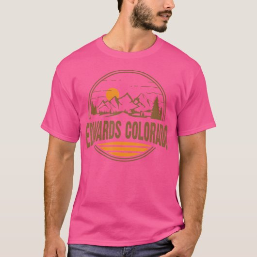  Edwards Colorado Mountain Wandelen Souvenir T-shirt (Voorkant)
