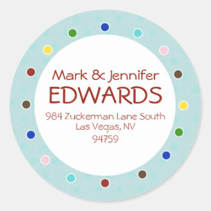 Edwards de Stickers van het Etiket van het Adres v