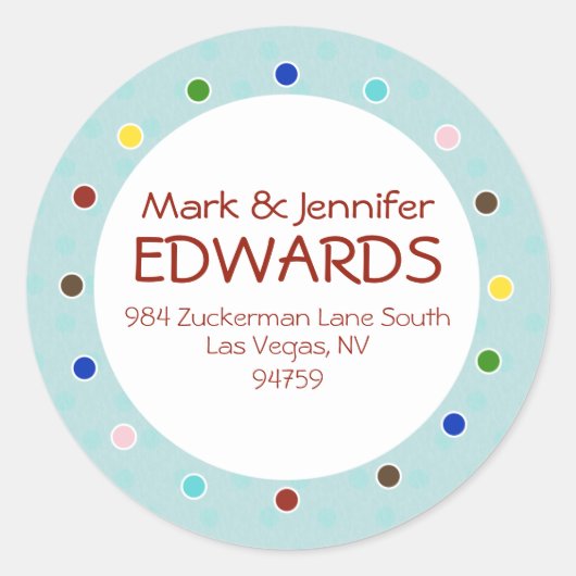 Edwards de Stickers van het Etiket van het Adres v (Voorkant)