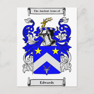 Edwards (Engels) wapenschild Briefkaart