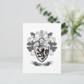 Edwards Family Crest Coat of Arms Briefkaart (Staand voorkant)