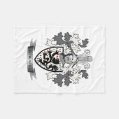Edwards Family Crest Coat of Arms Fleece Deken (Voorkant (Horizontaal))