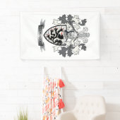 Edwards Family Crest Coat of Arms Spandoek (Insitu)