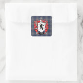 Edwards Family Crest & EdwardsTartan Vierkante Sticker (Tas)