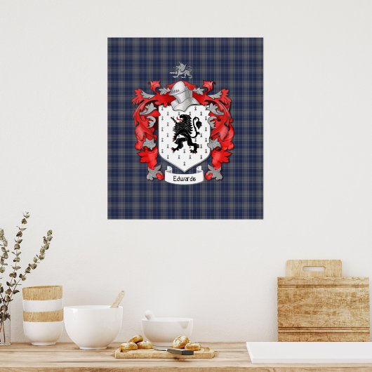 Edwards Family Crest Poster (Keuken)