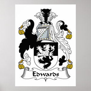 Edwards Family Crest Poster
