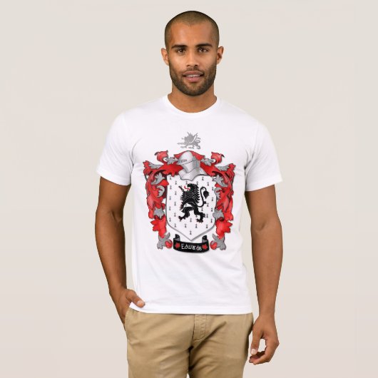 Edwards Family Crest - Wales-Canada T-shirt (Voorkant volledig)