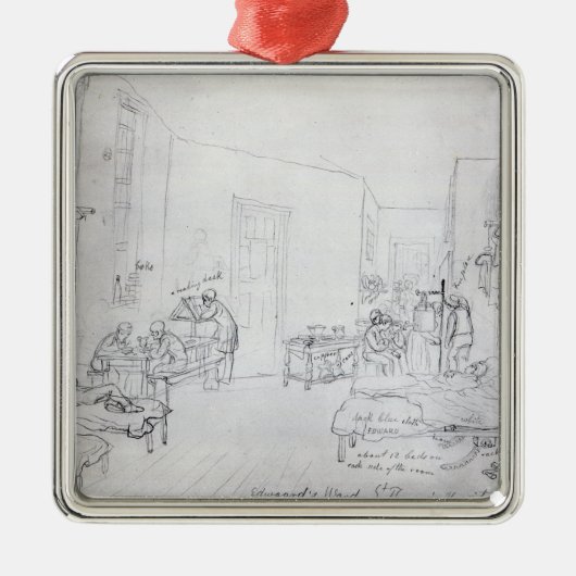 Edward's Ward, St. Thomas's Hospital, Londen Metalen Ornament (Voorkant)