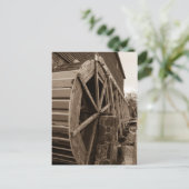 Edwards Water Wheel Sepia Briefkaart (Staand voorkant)