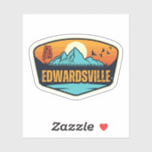 Edwardsville, Alabama Sticker (Vel)