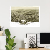 Edwardsville, PA Panoramic Map - 1892 Poster (Thuiskantoor)