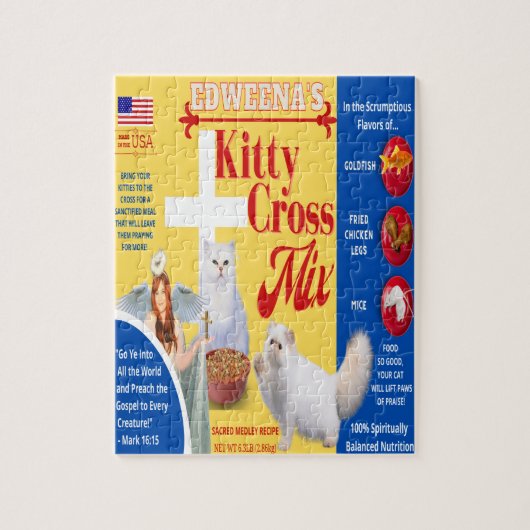 Edweena's Kat Cross Mix Puzzle Legpuzzel (Verticaal)