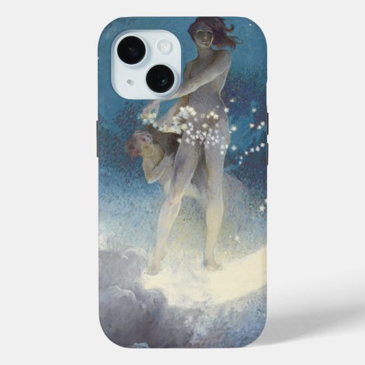 Edwin Blashfield Stars Scattering Art Nouveau Case-Mate iPhone Case (Achterkant)