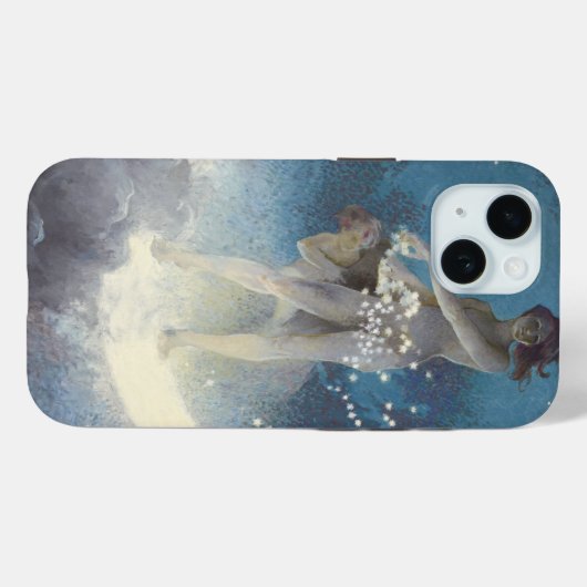 Edwin Blashfield Stars Scattering Art Nouveau Case-Mate iPhone Case (Achterkant (horizontaal))