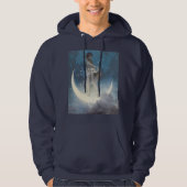Edwin Blashfield Stars Scattering Art Nouveau Hoodie (Voorkant)