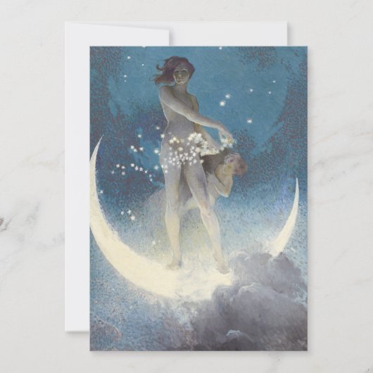 Edwin Blashfield Stars Scattering Art Nouveau Kaart (Voorkant)