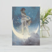 Edwin Blashfield Stars Scattering Art Nouveau Kaart (Staand voorkant)