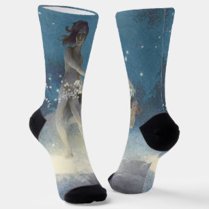 Edwin Blashfield Stars Scattering Art Nouveau Sokken