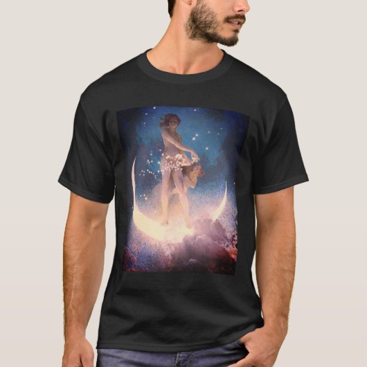 Edwin Blashfield Stars Scattering Art Nouveau T-shirt (Voorkant)