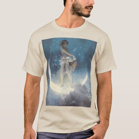 Edwin Blashfield Stars Scattering Art Nouveau T-shirt (Voorkant)