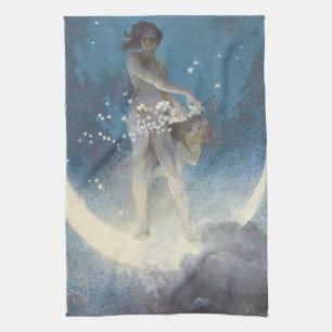 Edwin Blashfield Stars Scattering Art Nouveau Theedoek