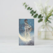 Edwin Blashfield Stars Scattering Art Nouveau Visitekaartje (Staand voorkant)