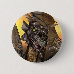Edwin Dragon Buttonnen en badges Ronde Button 5,7 Cm