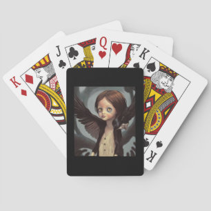 Edwin gotische zwarte kraai grunge pokerkaarten