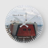 Edwin H. Gott clock Ronde Klok (Voorkant)