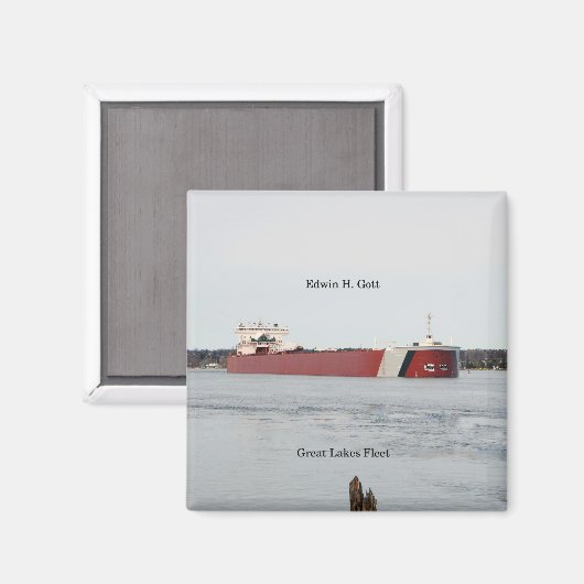 Edwin H. Gott magnet (Voorkant / Achterkant)