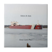 Edwin H. Gott tile Tegeltje (Voorkant)