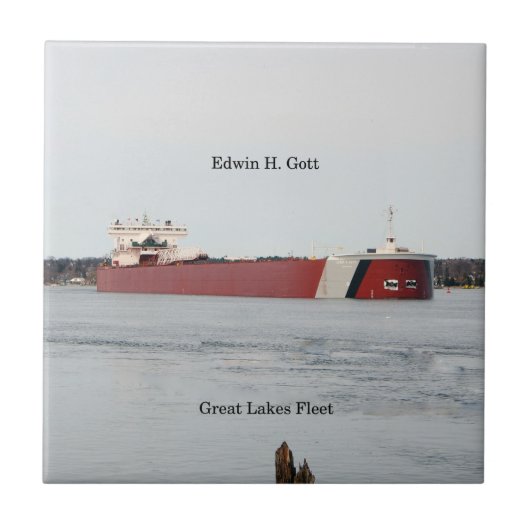 Edwin H. Gott tile Tegeltje (Voorkant)