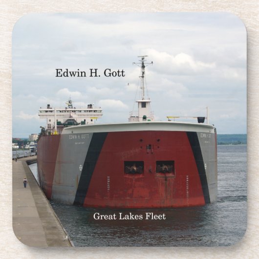 Edwin H. Moet 6 harde plastic onderzetters instell (Voorkant)