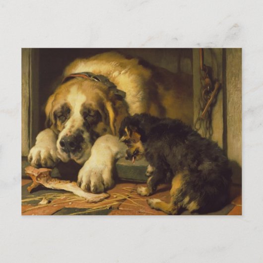 Edwin Henry Landseer | Betere kruimels Briefkaart (Voorkant)