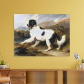 Edwin Henry Landseer Lion A Newfoundland Dog Canvas Afdruk (Insitu (Woonkamer))